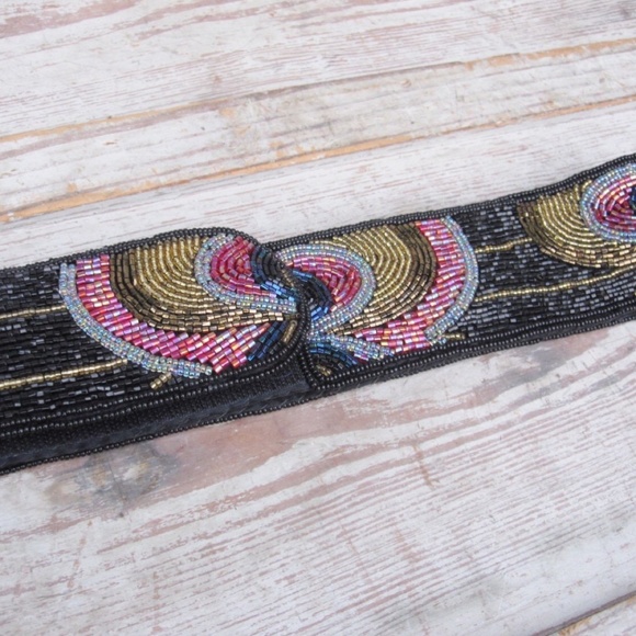 Vintage Accessories - Vintage Beaded Belt